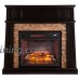 Southern Enterprises Crestwick Infrared Electric Fireplace TV Stand - B01M36FBPX